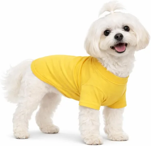 Vista 128 de Lovelonglong 2019 - Ropa para mascotas, Disfraces para Perro, Ropa Camisetas en blanco para Perros Grande Medianos Pequeños 100% Algodón 18