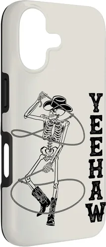 Vista 3 de Western Cowboy Skeleton Yeehaw Rodeo Southern Country Music Case for iPhone 17