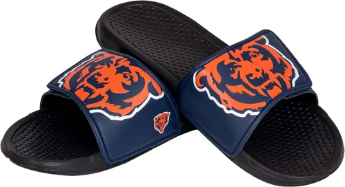 Vista 16 de FOCO mens NFL Team Cropped Big Logo Shower Sport Slide Flip Flop Sandals