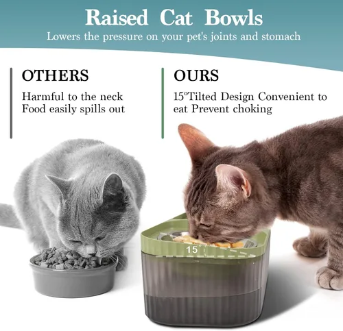 Vista 3 de Fuente de agua para gatos en el interior, suministros de alimentación y riego para gatos, dispensador de agua automático súper silencioso