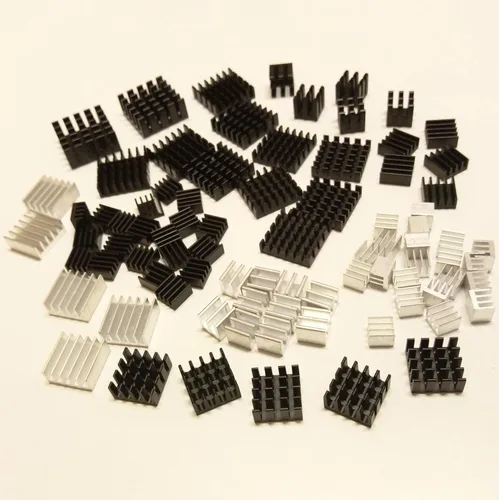 Vista 8 de Easycargo Kit surtido de disipador de calor de 100 piezas para enfriar PC, portátil, PS5, M.2, CPU, GPU, VGA, RAM, VRAM, VRM, IC LED, MOSFET
