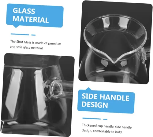 Vista 3 de 1pc espesado de vidrio tetera inducción hervir y olla mango borosilicato café y lado د الال esmalte de café turco turco vidrio transparente