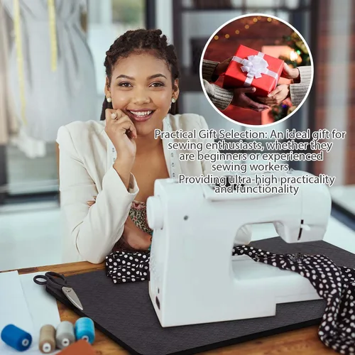 Vista 7 de Drydiet 3 Piezas Tapetes Silenciadores para Máquina de Coser Tapete de Pedal Almohadilla para Máquina de Coser Goma Antideslizante que se Mantiene