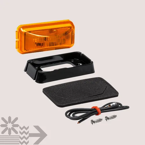 Vista 8 de TRUE MODS Luz de marcador LED ámbar de 2.5 pulgadas con bisel negro [DOT FMVSS 108] [SAE P2PC] [montaje superficial] [impermeable IP67] Luces