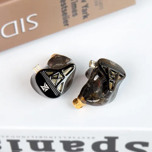 Vista 11 de KZ Castor - Auriculares intrauditivos, sonido de graves mejorado HiFi, IEMs aislantes de ruido ajustables, auriculares con cable de doble