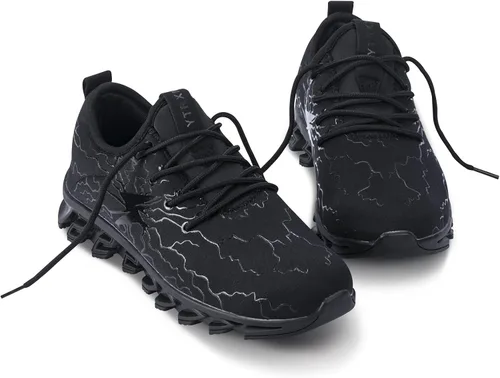 Vista 7 de Zapatos deportivos Lightweught para niños y niñas pequeños/grandes Negro