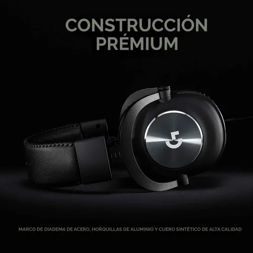 Vista 5 de Logitech G Pro X - Auriculares de diadema para videojuegos, con tecnología de voz azul, color negro