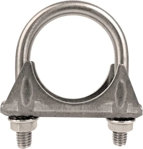 Vista 10 de Heavy Duty 1.5" 1-1/2 Inch Exhaust U Bolt Clamps Stainless Tono plata