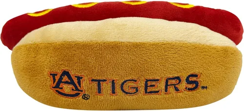 Vista 41 de NCAA Alabama Crimson Tide HOT Dog - Juguete de peluche para perros y gatos, juguete de peluche para perros y gatos con chirriador interior y hermoso