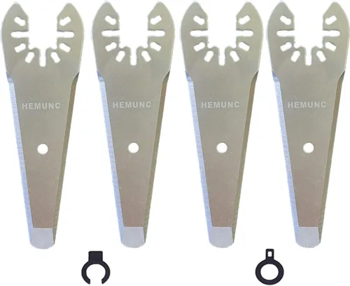 Vista 6 de 10 cuchillas de raspador de herramientas oscilantes de ajuste universal multiherramienta, compatibles con Dewalt Dremel Rockwell Makita Bosch Fein