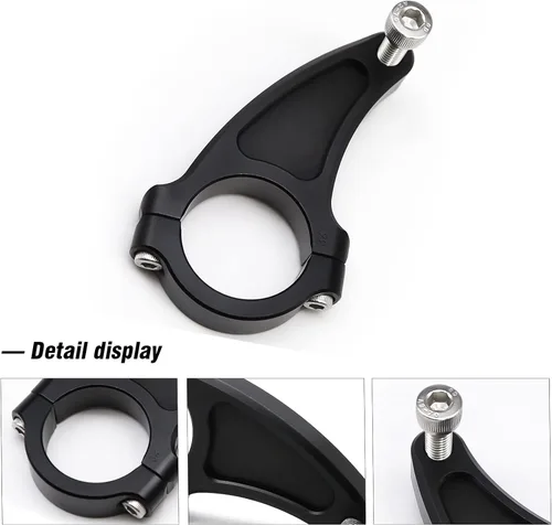Vista 4 de Kit de amortiguador de dirección de scooter eléctrico para King GT King GT Pro Kaabo Wolf King+ (negro)