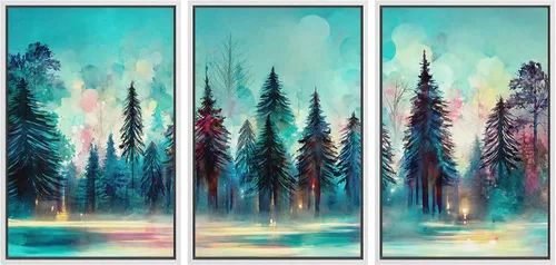 Vista 9 de MUDECOR Lienzo enmarcado para pared, juego de arte de ramo de flores de vida muerta de Marie Frosch, naturaleza, desierto, ilustración, arte