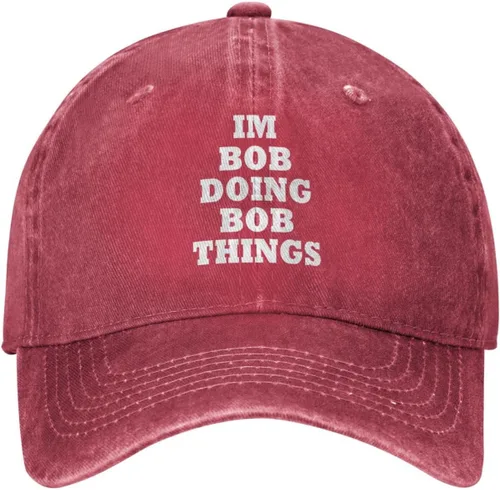 Vista 20 de Im Bob Doing Bob Things - Sombrero de camionero para hombre, sombrero de malla vintage para verano