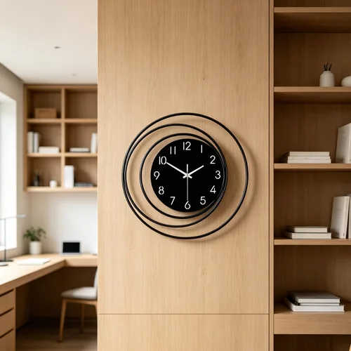 Vista 5 de Dankeit Reloj de pared decorativo de 13 pulgadas, silencioso y sin tictac, funciona con pilas, reloj de pared grande para sala de estar, cocina