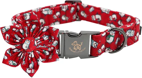 Vista 10 de Elegant little tail Collar de perro de San Patricio con flor, collares de perro con flores, trébol verde, regalo para mascotas, collares ajustables
