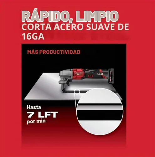 Vista 5 de Milwaukee y Milwaukee M12 FUEL 16 - Pinza de velocidad variable de calibre 16, solo herramienta