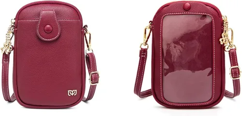 Vista 2 de Aslana - Bolsa vertical pequeña para teléfono con pantalla táctil, para mujer