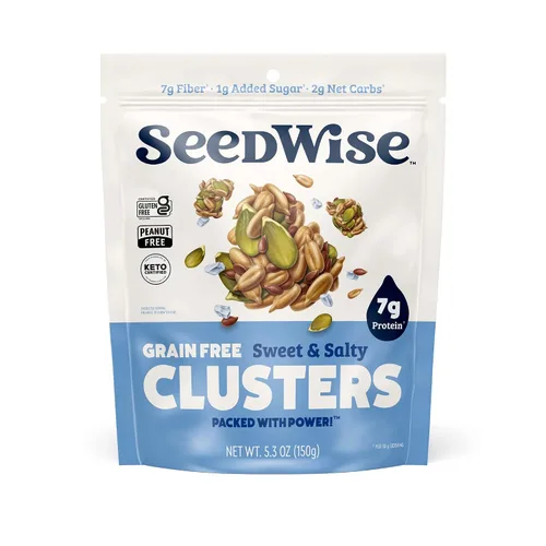 Vista 10 de Ozery Bakery Super Seed Crunch Clusters, chocolate, a base de plantas, vegano, aperitivo Keto, 5.3 onzas (paquete de 6)