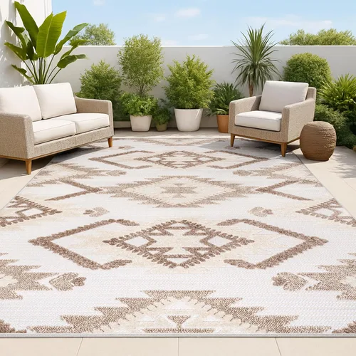 Vista 10 de JONATHAN Y Alfombra de pasillo Kilim Diamante Neutro para interiores y exteriores, 2 x 8 pies, color beige/gris, Sumak pelo alto y bajo para patio