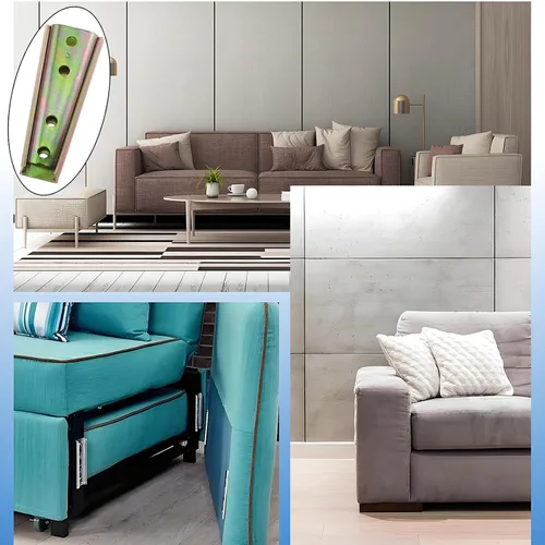 Vista 5 de 4 juegos de conectores de muebles entrelazados para sofá, conectores de sofá, pernos de fijación para sofá, conector de sofá seccional, accesorios