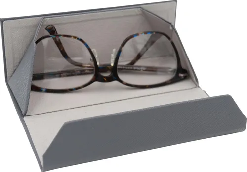 Vista 143 de Real Sic Funda para lentes de sol para hombres y mujeres, soporte magnético plegable para lentes de sol, inspirado en el color sólido
