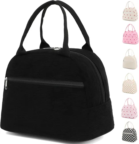 Vista 27 de GYEUKHAM - Bolsa de almuerzo para mujeres, fiambrera para hombres adultos y niños niñas, pequeña y linda, con gran capacidad, bolsa de almuerzo