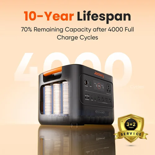 Vista 6 de Jackery HomePower 3000 Estación de Energía Portátil, Salida de 3600W (Pico 7200W), Generador Solar con Batería LFP de 3072Wh, Respaldo Esencial