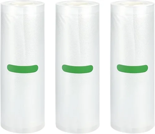Vista 10 de Bolsas al vacío para alimentos sellador al vacío alimentos frescos de larga duración 20+11.0 in*236.2 in Rolls/lote Bolsas para envasador al vacío