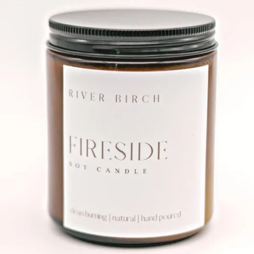 Vista 69 de River Birch Candles - Vela perfumada de almendra y miel Velas en tarro de ámbar de soja de primera calidad, totalmente naturales, no tóxicas, 8.5
