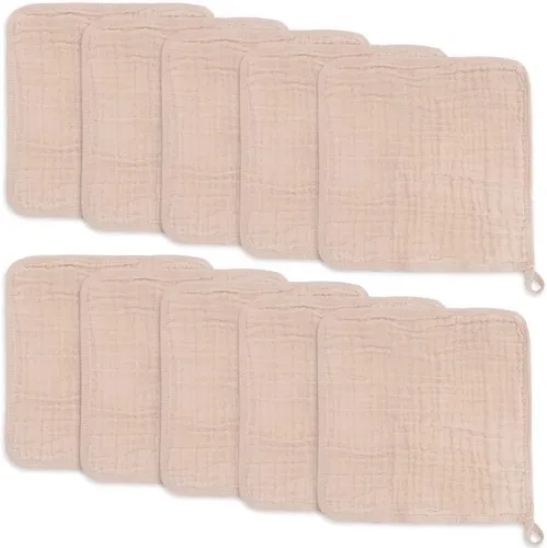 Vista 3 de Comfy Cubs Mantas envolventes para bebé, niña, niño y bebé, toallas de muselina de algodón para bebé