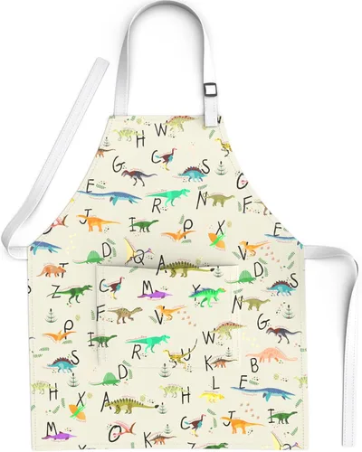 Vista 12 de Kids Aprons for Girls and Boys, Toddler Apron with Pocket for Painting, Cooking, Baking, Gardening and Crafts