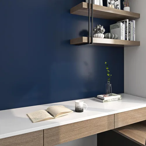 Vista 3 de Livelynine Papel tapiz azul real para despegar y pegar, papel de contacto azul oscuro, para aula, escritorio, papel de pared para niños, niñas