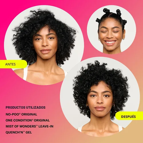 Vista 4 de DevaCurl Quench'n Define Gel Strong Hold Non-Crunch Styler Lasts up to 7 Days Locks & Moisturizes Curls Enhances Shine