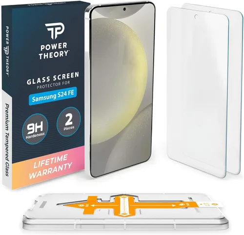 Vista 9 de Power Theory Protector de pantalla diseñado para Samsung Galaxy S20 FE 5G / 4G, vidrio templado [dureza 9H], kit de fácil instalación, 99% HD libre