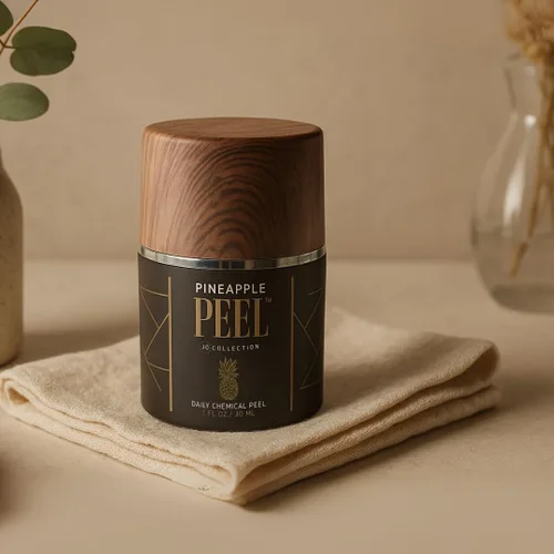 Vista 5 de Piel de piña – Suero exfoliante nocturno sin enjuague con ácido glicólico, retinol y ácido salicílico – AHA BHA Chemical Peel para acné, manchas