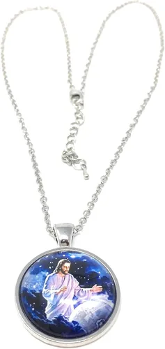 Vista 2 de Blazing Autumn Collares con colgante cristianocatólicoJesucristocristianoreligioso