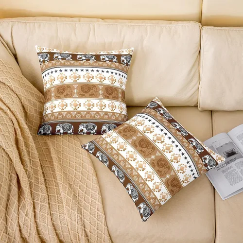 Vista 96 de Guitar Print Double Sides Print Pillow Covers 16"x16",Music Themed Bass Instruments Pillowcase Soft Square Cushion Cases,Rustic Music Score Note
