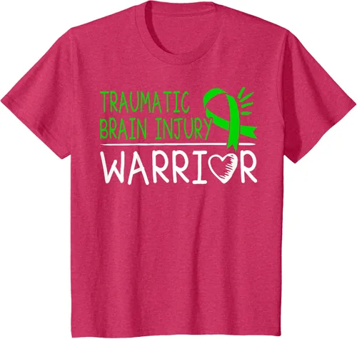 Vista 63 de Camiseta de lesión intracraneal - Camiseta de conciencia TBI, Negro, S