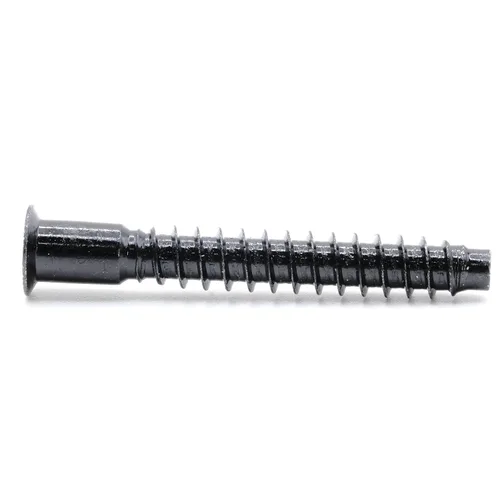 Vista 5 de ReplacementScrews Tornillos de montaje negros compatibles con IKEA Part 100219/100214 (IDANAS, HEMNES, Ivar) – Confirmat de rosca gruesa