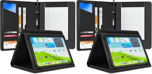Vista 10 de Funda universal Padfolio – Organizador de tablet con soporte para bloc de notas – Compatible con iPad 10ª 11ª generación, iPad Pro 11, iPad 7 8 9