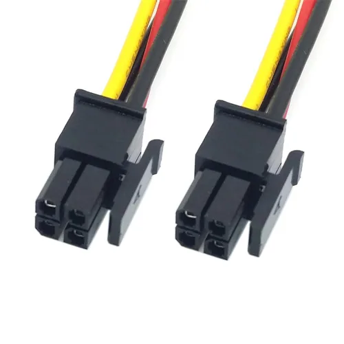Vista 5 de xiwai Cable de alimentación ATX para conector Molex Micro Fit de 4 pines macho a 4 pines macho de alimentación 12 V Cable 23.6 in 20 AWG Paso =