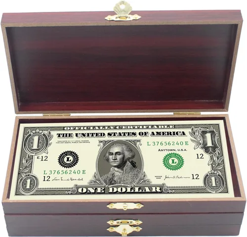Vista 4 de 2 bandejas de madera con cerradura para monedas, caja de metal para efectivo de una sola fila, organizador de dinero para dinero en efectivo