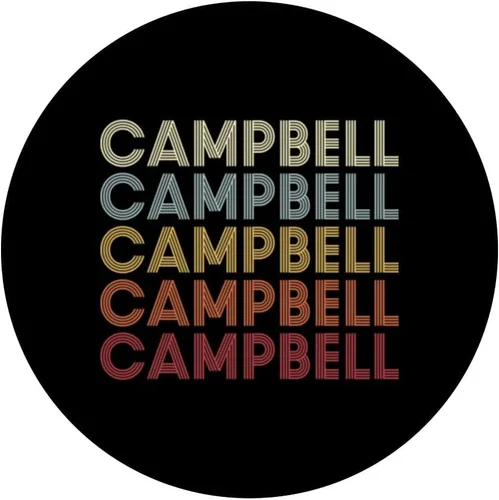 Vista 3 de Campbell New York Campbell NY Retro Vintage Text PopSockets Swappable PopGrip