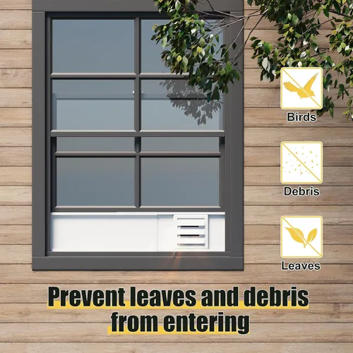 Vista 8 de Kit de ventilación para secadora de ventana con manguera de escape de papel de aluminio de 10 pies, kit de ventana de ventilación de secadora
