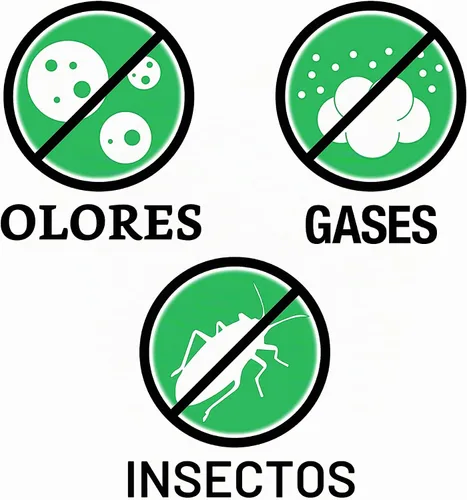 Vista 3 de Oatey 4013846 - Drenaje de piso de plástico para uso general, 2 pulgadas