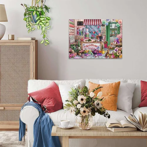 Vista 5 de Ravensburger Blossoms Flower Shop - Rompecabezas de 1000 piezas para adultos