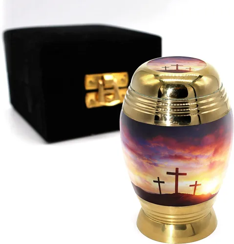 Vista 25 de Urna de cremación de cruz negra para cenizas hombre adulto – Urnas de cremación personalizadas para cenizas humanas, urnas decorativas para hombre