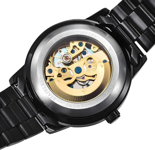 Vista 4 de Carrie Hughes Mens Steampunk Photochromic-Mirror Stainless Steel Automatic Watch 98226