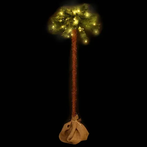 Vista 2 de Árbol de Navidad artificial de palmera preiluminado, árbol de Navidad artificial, arbol de Navidad con Luces, árbol de Navidad, arbolitos