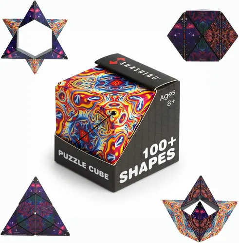 Vista 17 de Shashibo Juguete sensorial antiestrés para adultos y niños, juguete para aliviar el estrés para adultos, adolescentes y niños, juguetes geniales
